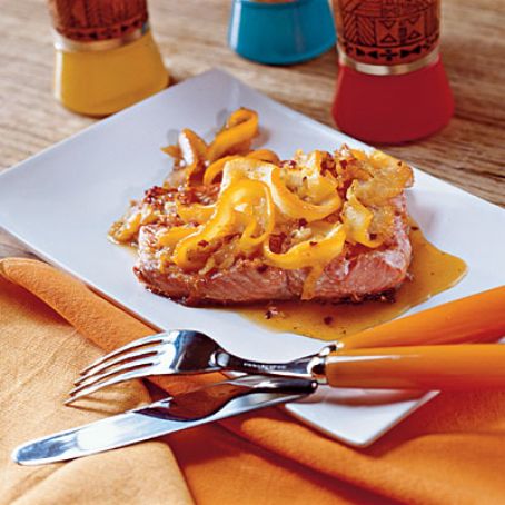 Salmon with Orange Pan Sauce