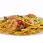 Linguine with Shrimp, Asparagus and Cherry Tomatoes