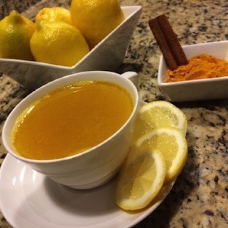 Warm Water & Lemon With A Turmeric Twist