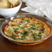 Garlic and Mushroom Queso Fundido