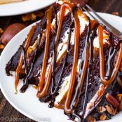 Chocolate Turtle Layer Cake