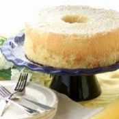 COCONUT CHIFFON CAKE w/COCONUT CRAN SORBET