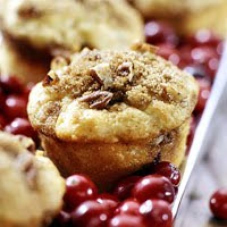 Sour Cream-Cranberry Muffins