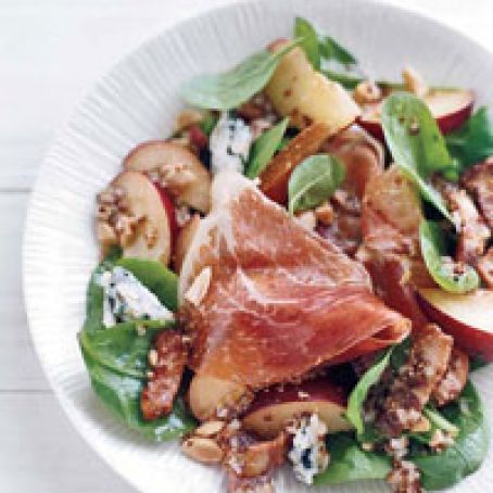 Spinach Salad with Warm Bacon Vinaigrette