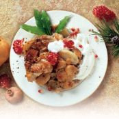 Caramelized Pear and Apple Bread Pudding