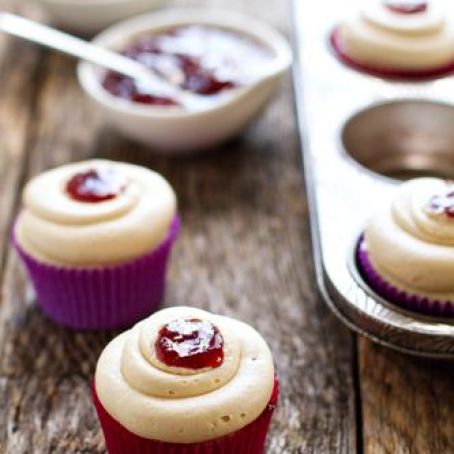 Peanut Butter and Jelly Cupcakes