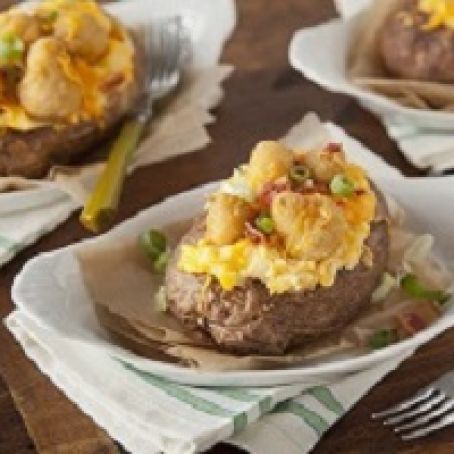 Mushroom Stuffed Baked Potatoes