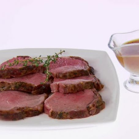Roasted Prime Rib with Thyme and Marsala