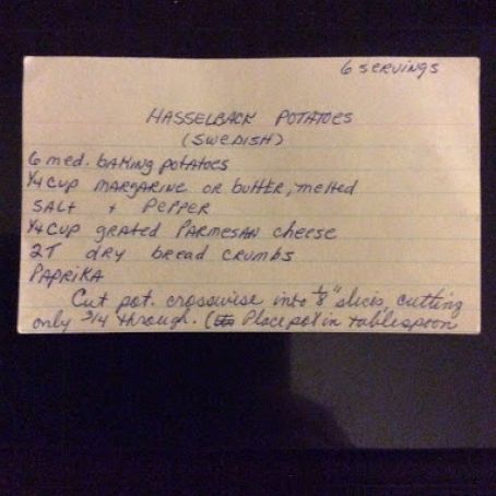 Hasselback Potatoes (Swedish)
