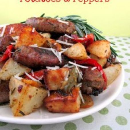 Roasted Sausage, Potatoes and Peppers