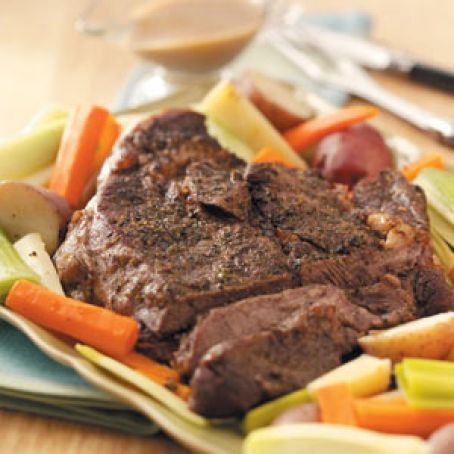 Oven Pot Roast and Vegetables