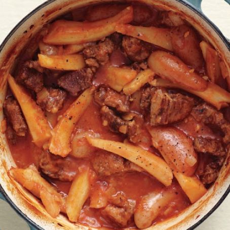 Beef Stew with Potatoes and Parsnips