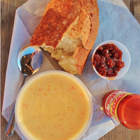 PBR Beer Cheese Soup