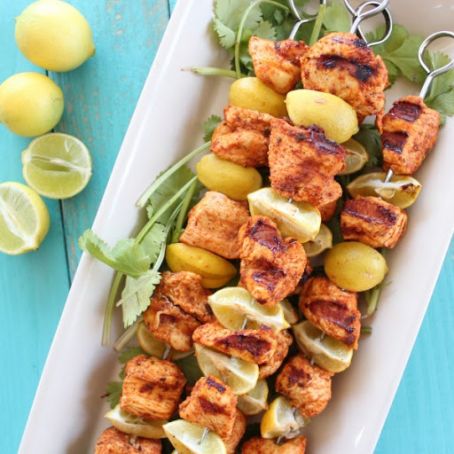 Key Lime Grilled Chicken Taco Skewers