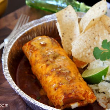 Crock Pot Smothered Beef Burritos