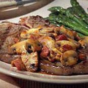 T-Bone Steak with Bacon-Mushroom Sauce