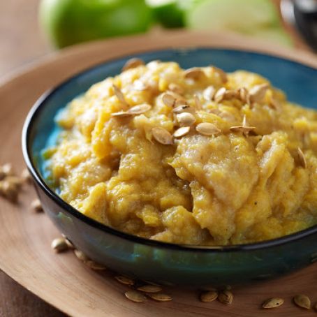 Mashed Acorn Squash with Apples
