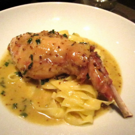 Dijon Mustard & White Wine Braised Rabbit