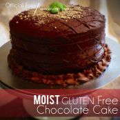 Moist gluten free chocolate cake