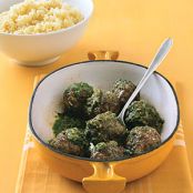 Pesto Meatballs and Couscous