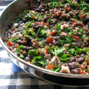 PUY - Bean, Lentil & Kale Bake
