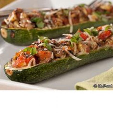 Italian Stuffed Zucchini Boats