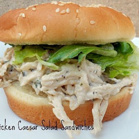 Chicken Caesar Salad Sandwiches Slow Cooker