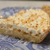 Laura Bush's Buttermilk Coconut Pie with Whipped Cream