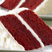 Red Velvet Cake with Vanilla Cream Cheese Frosting Recipe