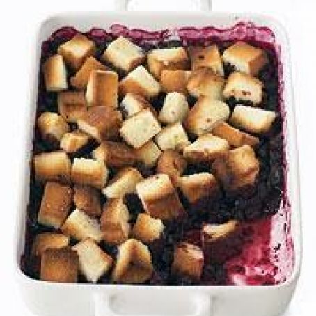 Blueberry Pound Cake Crisp