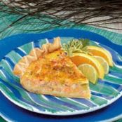 Cheddar Salmon Quiche