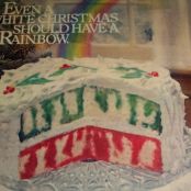 CHRISTMAS RAINBOW JELL-O POKE CAKE..1980