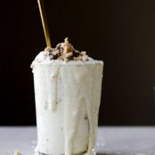 Peanut Butter Chocolate Chip Cookie Dough Blizzard with No Churn Vanilla Bean Ice Cream