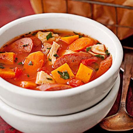 Chicken and Kielbasa Winter Stew