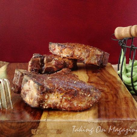 Pork Chops with Smoky Mole-Style Rub