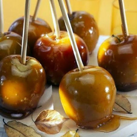 Halloween Toffee Apples