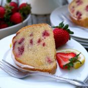 Strawberry Lemon Cream Cheese Pound Cake