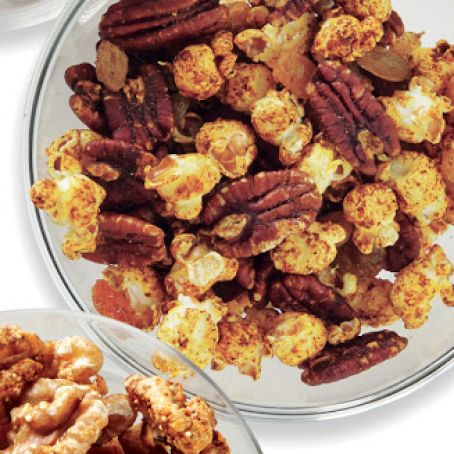 Spiced Popcorn w/Pecans & Raisin