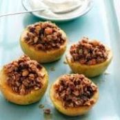 Baked apple crumbles