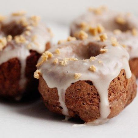 Baked Chocolate Doughnuts with Maple Glaze