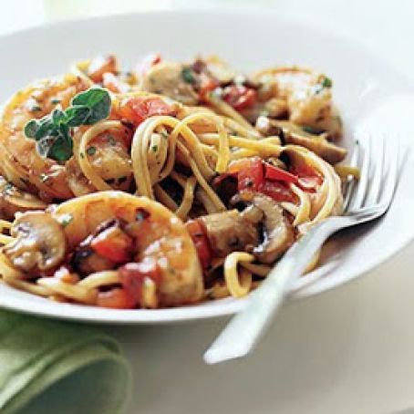 Fettuccine With Shrimp