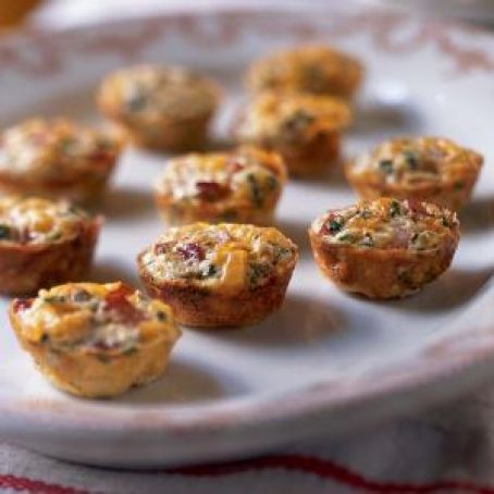 Mini Frittatas with Ham and Cheese