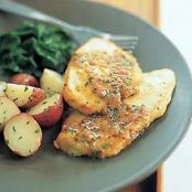 Sauteed Chicken Cutlets with Mustard-Cider Sauce