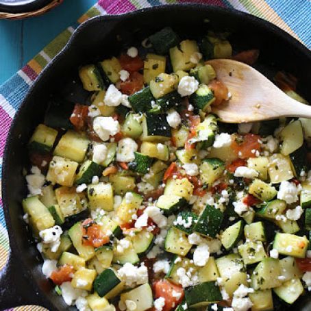 Skillet Mexican Zucchini