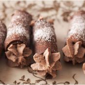 Homemade Chocolate Cannoli