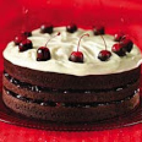 Alpine Chocolate-Cherry Layer Cake Desserts
