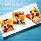 Phyllo Pizza w/ Smoked Mozzarella & Cherry Tomatos 