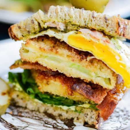 Fried Green Tomato & Egg Sandwich