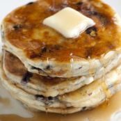 Easy Blueberry-White Chocolate Pancakes