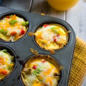Mini Egg and Cheese Tortilla Cups